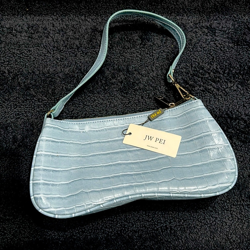 JW PEI Eva Shoulder Handbag (Ice Croc)